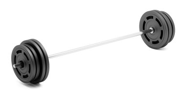 Beyaz arka plan üzerinde izole halter