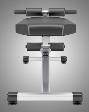 gri arka plan üzerinde izole ayarlanabilir spor salonu tezgah