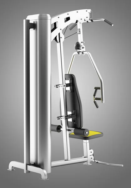 Multigym machine isolated on gray background — Stock Photo, Image