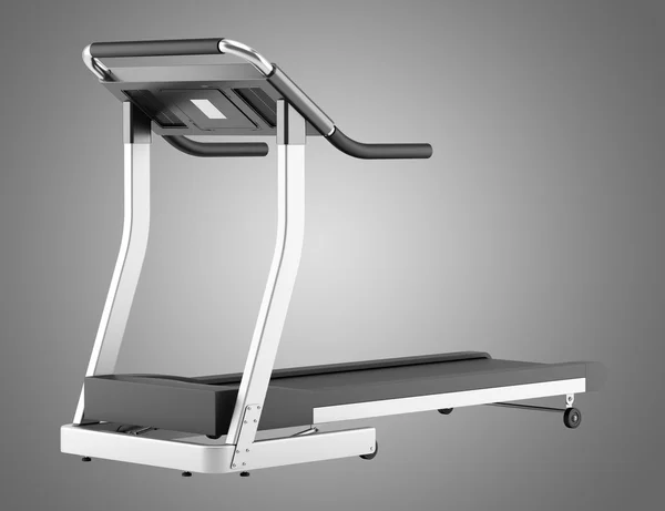 Treadmill isolated on gray background — Stock Photo, Image