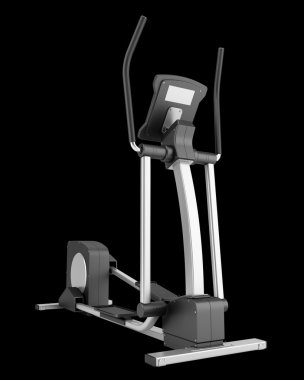 siyah arka plan üzerine izole eliptik çapraz eğitmen