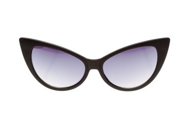 siyah güneş gözlüğü beyaz arkaplanda izole