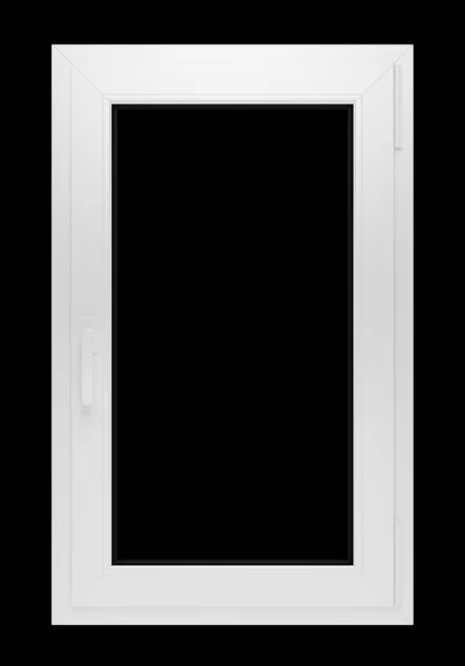 Окно изолировано на черном фоне — стоковое фото