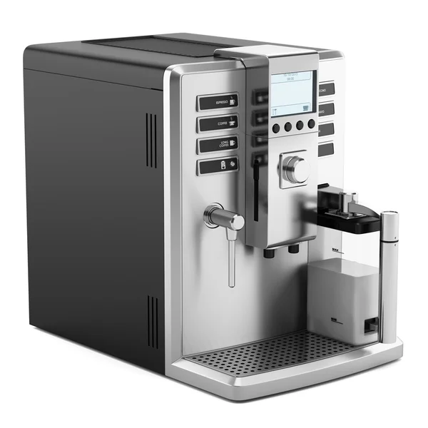 Moderne Kaffeemaschine isoliert auf weißem Hintergrund — Stockfoto