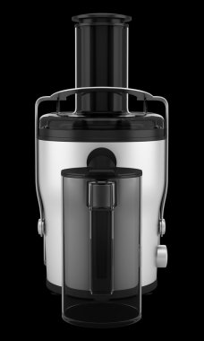 siyah arka plan üzerine izole elektrikli meyve sıkacağı