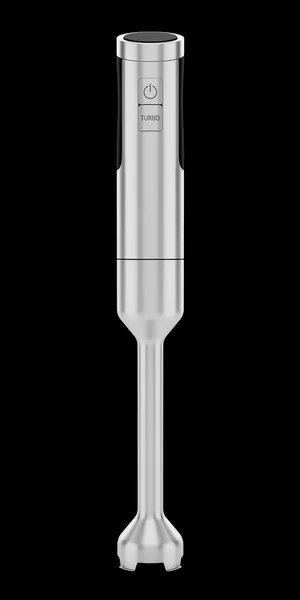 Погружной блендер изолирован на черном фоне — стоковое фото