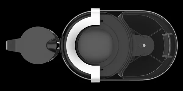 黒の背景に分離された電気ジューサーの平面図 — ストック写真