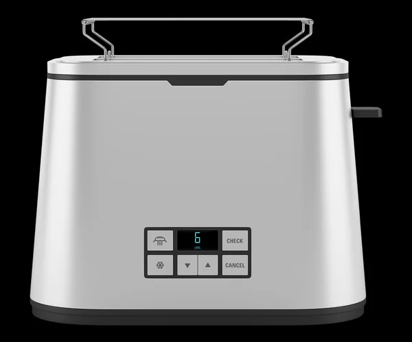 Toaster isolated on black background — Stock Photo, Image