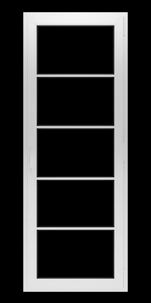 Вікно ізольоване на чорному фоні — стокове фото