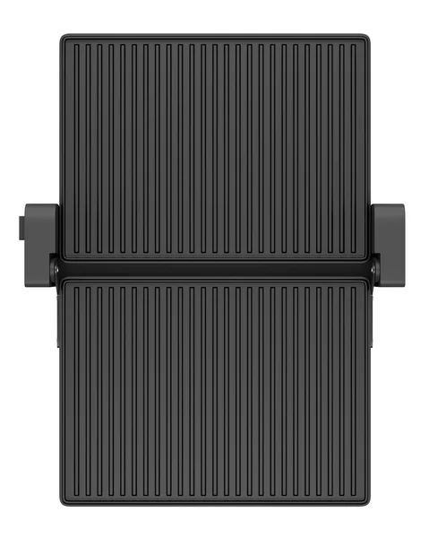 Vista superior da grade elétrica isolada no fundo branco — Fotografia de Stock