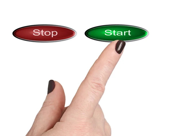 El Başlat tuşuna bastığında