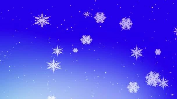 雪降る冬の風景 — ストック動画