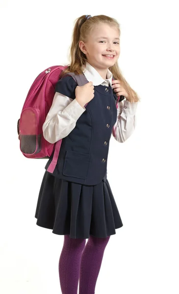 Dziewczyna w mundurek szkolny — Zdjęcie stockowe