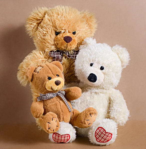 Three toy bears — Stock Photo, Image