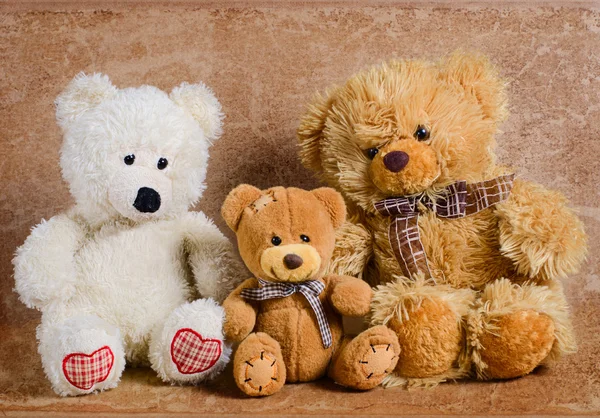 Three toy bears — Stock Photo, Image