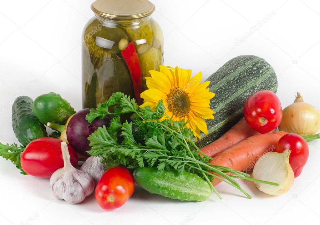 set of vegetables 