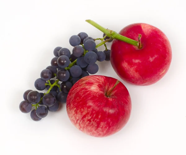 Trauben und Äpfel — Stockfoto