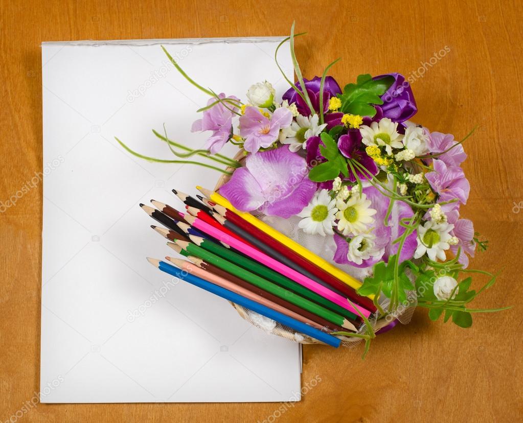 Matite colorate per disegno — Foto Stock