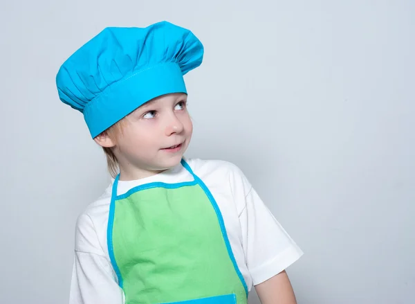 Criança como cozinheiro chef — Fotografia de Stock