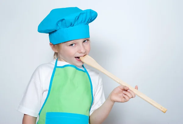 Niño como cocinero — Foto de Stock