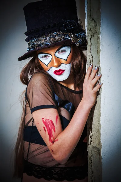 Portret eng monster clown — Stockfoto