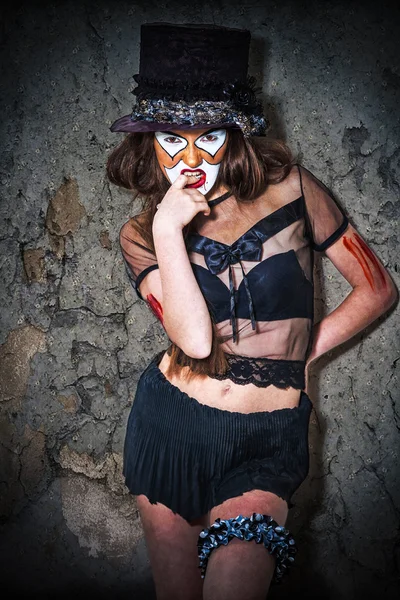 Portret eng monster clown — Stockfoto