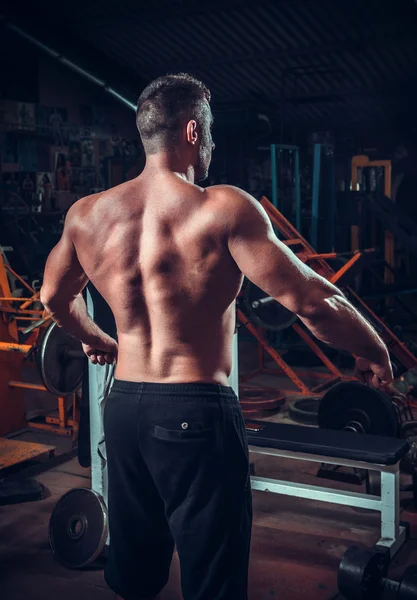 Muscled male model — Stok fotoğraf