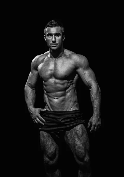 Musculoso bonito atlético homem — Fotografia de Stock
