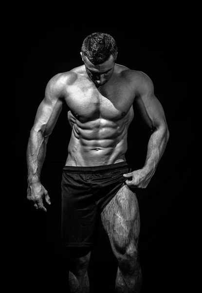 Muscular handsome athletic man — Stock Photo, Image