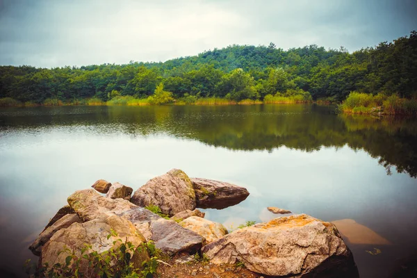 Göldeki Resim Sahnesi — Stok fotoğraf