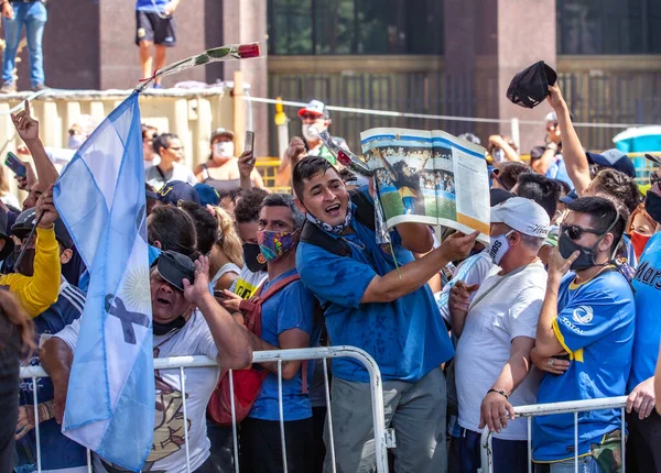 Buenos Aires Argentina Noviembre 2020 Despedida Diego Maradona Cerca Del — Foto de Stock