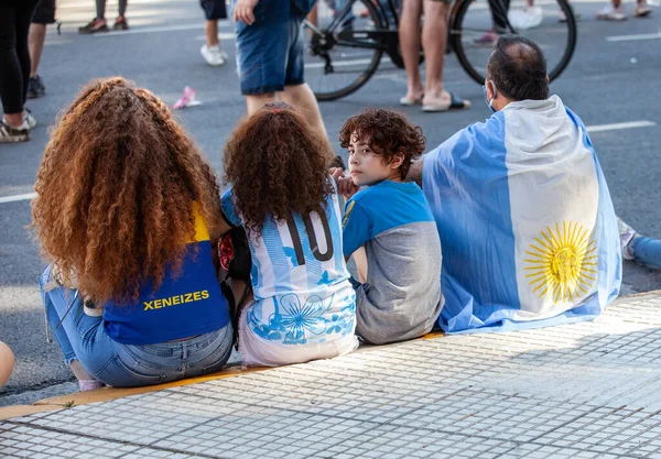 Буэнос Айрес Аргентина Ноября 2020 Года Люди День Прощания Диего — стоковое фото