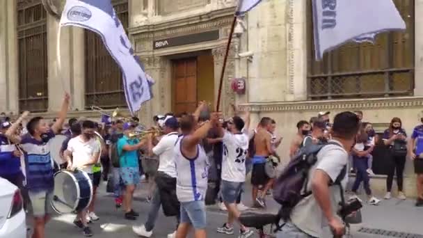 Buenos Aires Argentina Novembro 2020 Pessoas Dia Despedida Diego Maradona — Vídeo de Stock