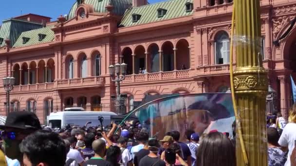 Buenos Aires Argentine Novembre 2020 Les Gens Jour Adieu Diego — Video