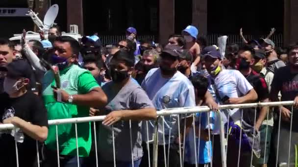 Buenos Aires Argentina Listopadu 2020 Lidé Den Loučení Diegem Maradonou — Stock video