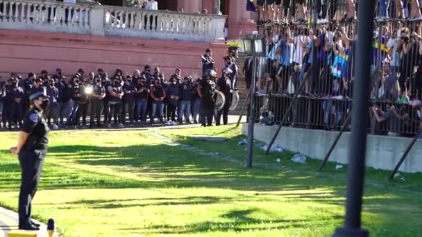 Buenos Aires Argentina Noviembre 2020 Policía Nacional Militar Naval Militar — Vídeos de Stock