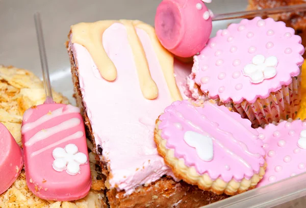 Assorted Sweet Pastries Close — Stock Photo, Image