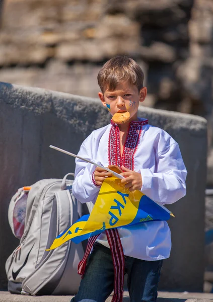 Dia da bandeira nacional, Odessa — Fotografia de Stock