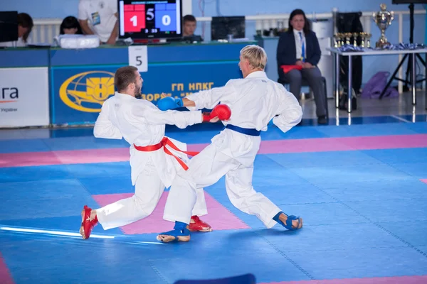 Män karate kampen — Stockfoto