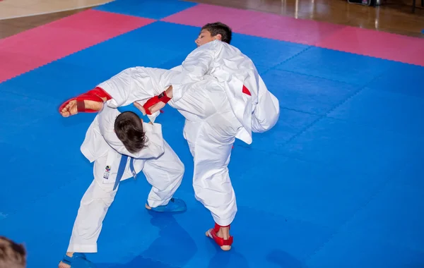 Mężczyzn karate walki — Zdjęcie stockowe
