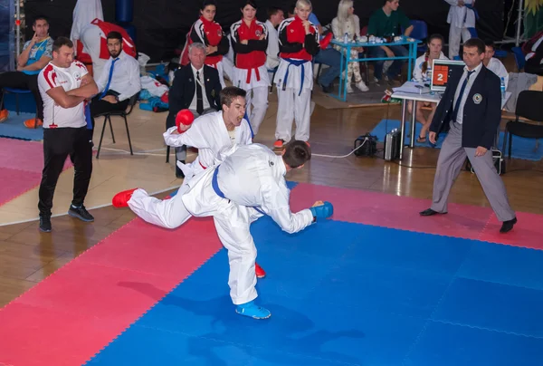 Men karate fight — Stock Photo, Image