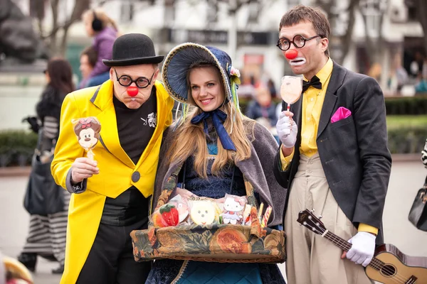 A résztvevők a fesztivál Humorina, Odessa — Stock Fotó