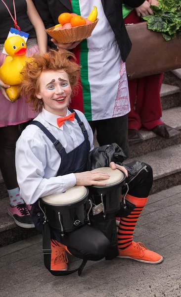 Participantes do festival Humorina, Odessa — Fotografia de Stock