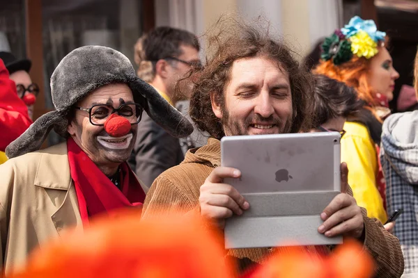 Deltagarna i festivalen Humorina, Odessa — Stockfoto