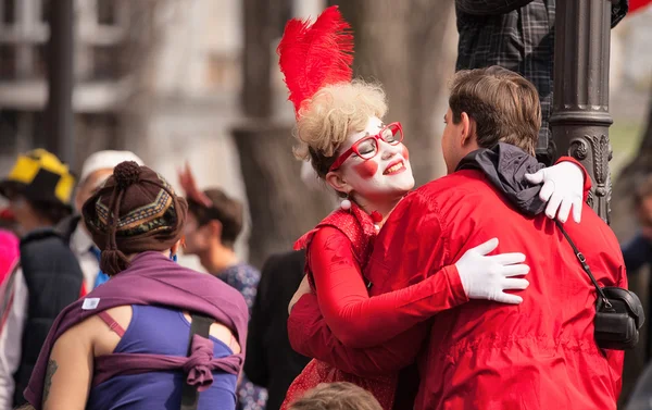 Participantes do festival Humorina, Odessa — Fotografia de Stock