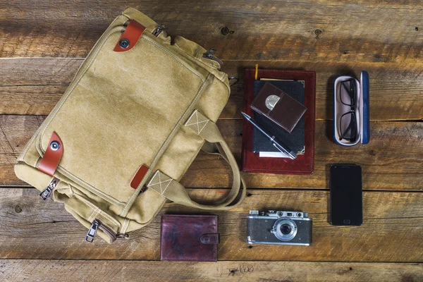 Bag with contents — Stock Photo, Image