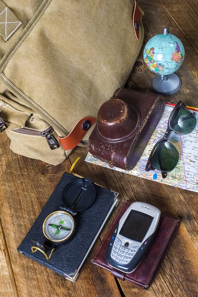 Bag with contents — Stock Photo, Image