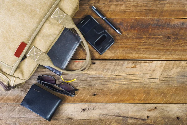 Bag with contents — Stock Photo, Image