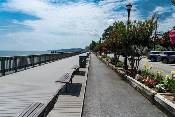 Empty Promenade Covid — Stock Photo, Image