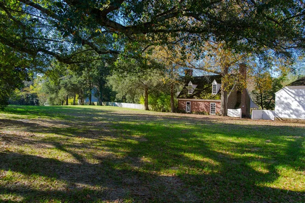 Tradizionale Vintage Americano Mattone Casa Campagna — Foto Stock